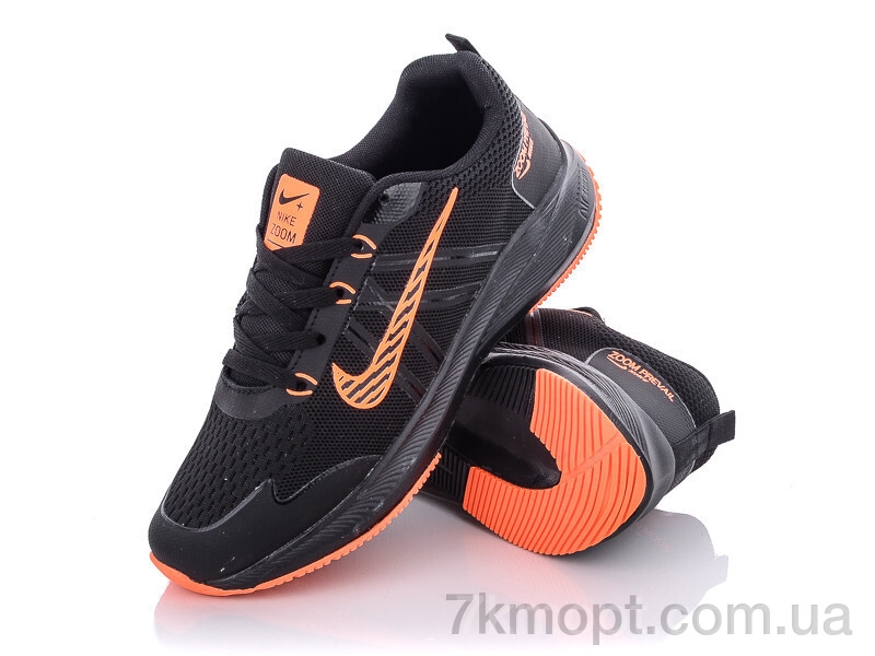 Кроссовки Violeta MB03(H262) black-orange - 1