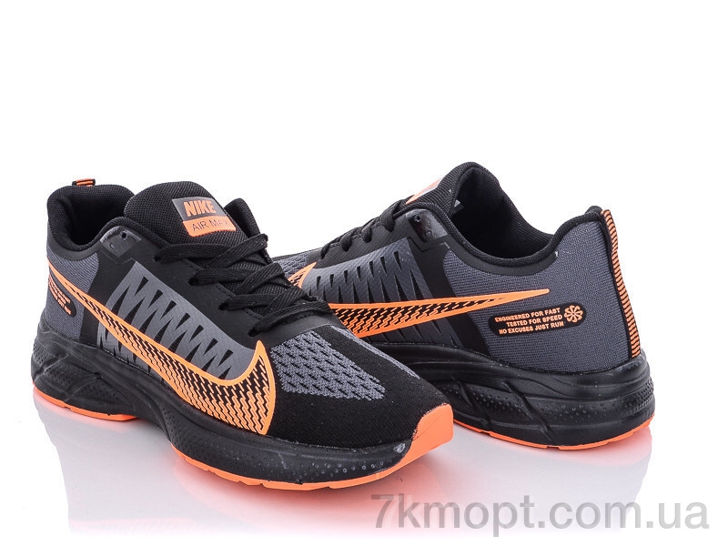 Кроссовки Violeta MB05(H105) black-orange - 1