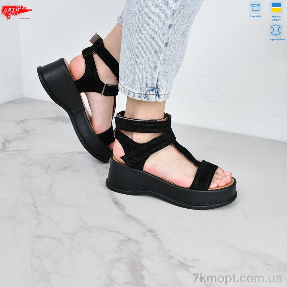 Босоножки ARTO 421 чорний з. - 1