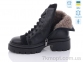 Купить Ботинки(зима) Ботинки L.Shoes 28527-45 чорна шкіра+замш хутро