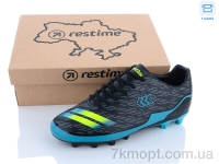 Купить Футбольная обувь Футбольная обувь Restime DMB23667-2 black-cyan