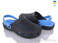 Купить Кроксы  Кроксы SANLIN 2 B301 чорно-блакитний