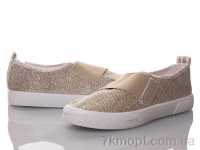 Купить Слипоны Слипоны DeMur 2850-1 резинка золото