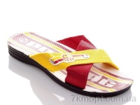 Купить Шлепки Шлепки DeMur MBars yellow-red