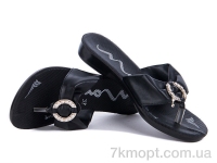 Купить Шлепки Шлепки Selena Мона кольцо черный