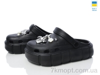 Купить Кроксы Кроксы Golden Lion 152-2-6 собачка чорний